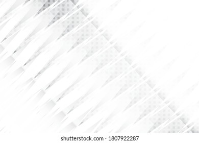 Abstract geometric white and gray color background. Vector, illustration.