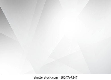 Abstract geometric white and gray color background. Vector, illustration.