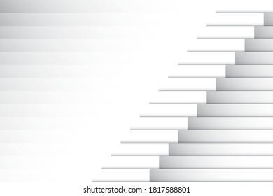 Abstract geometric white and gray color background. Vector, illustration.