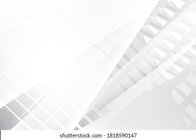 Abstract geometric white and gray color background. Vector, illustration.