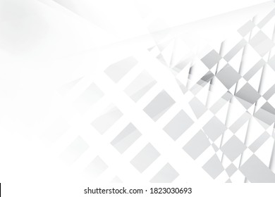 Abstract geometric white and gray color background. Vector, illustration.