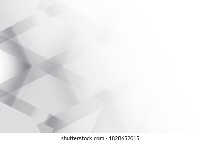 Abstract geometric white and gray color background. Vector, illustration.