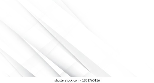 Abstract geometric white and gray color background. Vector, illustration.
