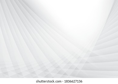 Abstract geometric white and gray color background. Vector, illustration.