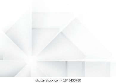 Abstract geometric white and gray color background. Vector, illustration.