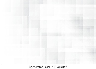 Abstrakter, geometrischer, weißer und grauer Hintergrund. Vektorgrafik, Illustration.