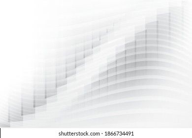 Abstract geometric white and gray color background. Vector, illustration.