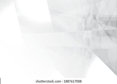 Abstract geometric white and gray color background. Vector, illustration.