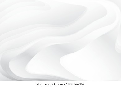 Abstract geometric white and gray color background. Vector, illustration.