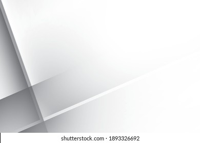 Abstract geometric white and gray color background. Vector, illustration.