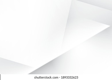 Abstract geometric white and gray color background. Vector, illustration.