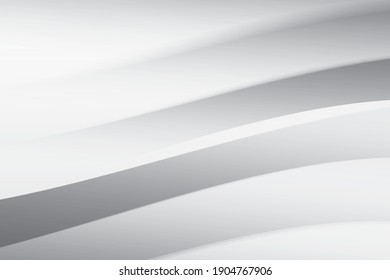 Resumen del fondo geométrico de color blanco y gris. Vector, ilustración.
