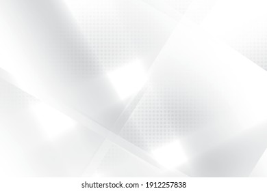 Abstract geometric white and gray color background. Vector illustration.