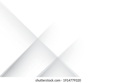 Abstract geometric white and gray color background. Vector illustration.