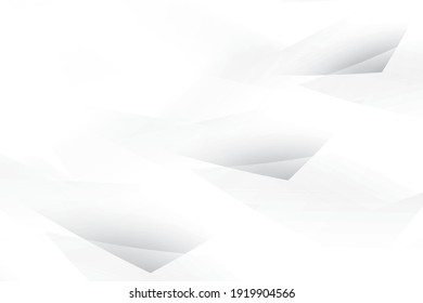 Abstract geometric white and gray color background. Vector illustration.
