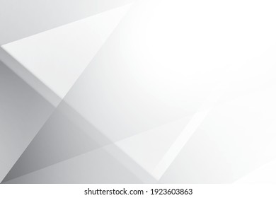 Abstract geometric white and gray color background. Vector illustration.
