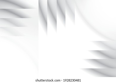 Abstract geometric white and gray color background. Vector illustration.