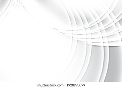 Abstract geometric white and gray color background. Vector illustration.
