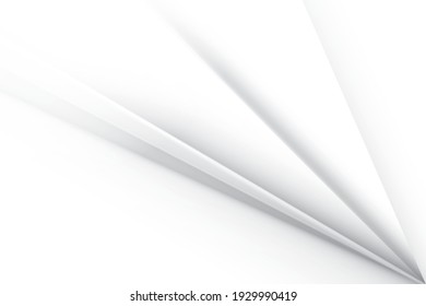 Abstract geometric white and gray color background. Vector illustration.