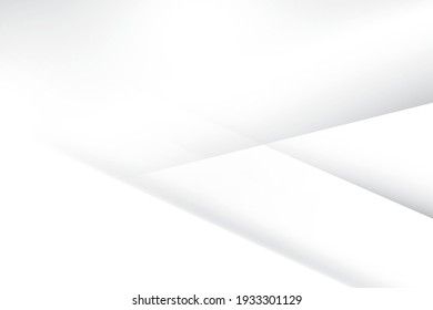 Abstract geometric white and gray color background. Vector illustration.