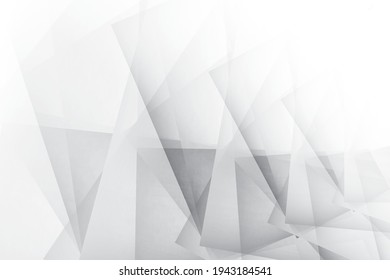 Abstract geometric white and gray color background, triangle shape. Vector illustration.