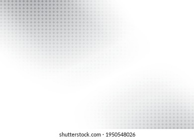 Abstract geometric white and gray color background with halftone effect. Vector illustration.