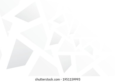 Abstract geometric white and gray color background. Vector illustration.