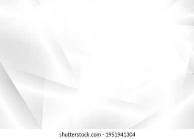 Abstract geometric white and gray color background. Vector illustration.