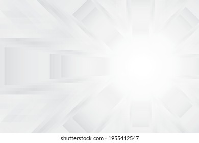 Resumen del fondo geométrico de color blanco y gris. Ilustración vectorial.