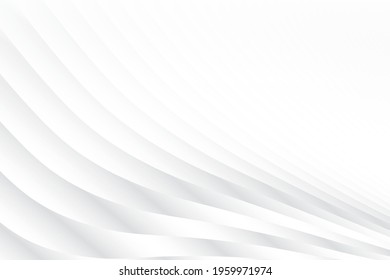Abstract geometric white and gray color background, modern design with wavy pattern. Vector illustration. - Shutterstock ID 1959971974