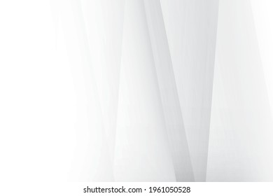 Abstract geometric white and gray color, modern design background. Vector illustration.