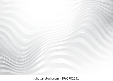 Resumen del fondo geométrico de color blanco y gris, diseño moderno con un patrón ondulado. Ilustración vectorial.