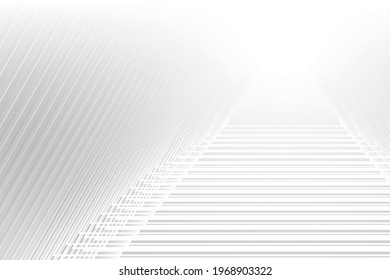 Abstract geometric white and gray color, modern design background. Vector illustration.