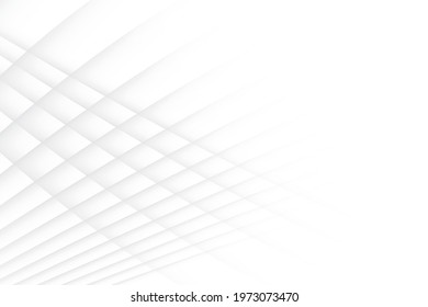 Abstract geometric white and gray color, modern design background. Vector illustration.