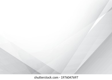 Abstract geometric white and gray color, modern design background. Vector illustration.