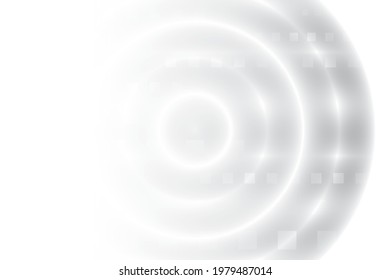 Abstrakte geometrische, weiße und graue Farbe, moderner Designhintergrund. Vektorgrafik.