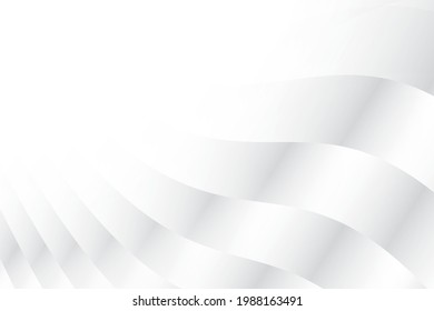 Abstract geometric white and gray color, modern design background with round shape. Vector illustration.