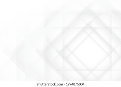 Abstract geometric white and gray color, modern design background. Vector illustration.