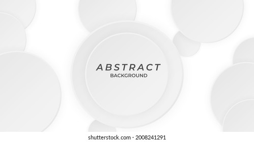 Abstract geometric white and gray color background vector illustration