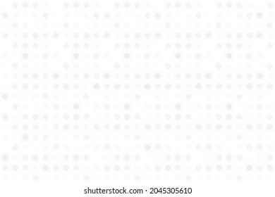 Abstract geometric white and gray color background, halftone effect pattern with round shape. Vector illustration.