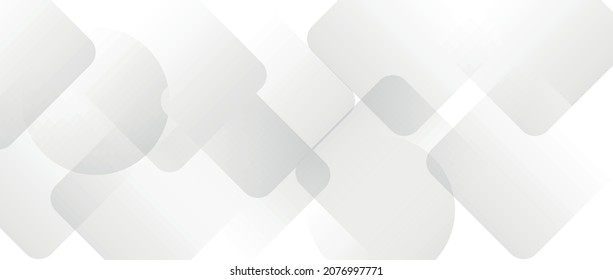 Resumen del fondo geométrico de color blanco y gris, ilustración vectorial.