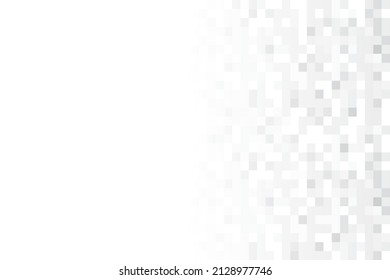 Abstract geometric white and gray color background, rectangle shape, block, mosaic pattern. Vector, illustration.