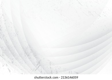 Abstract geometric white and gray color background with grunge texture. Vector illustration.