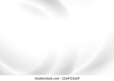 Abstract geometric white and gray color background with halftone effect. Vector illustration.