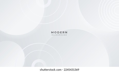 Abstract geometric white and gray color elegant background. vector illustration