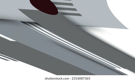 Abstract geometric white and gray color background, vector illustration.