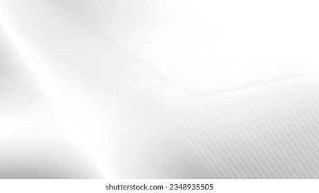 Abstract geometric white and gray color background. Vector illustration.