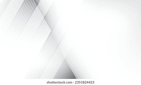 Abstract geometric white and gray color background. Vector illustration.