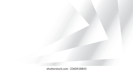 Abstract geometric white and gray color background. Vector illustration.