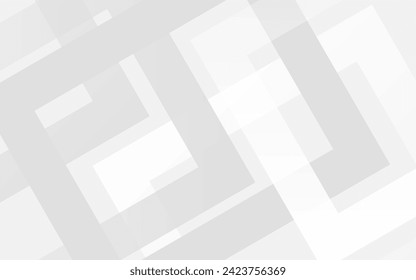 Abstract geometric white and gray color background. Vector, illustration.